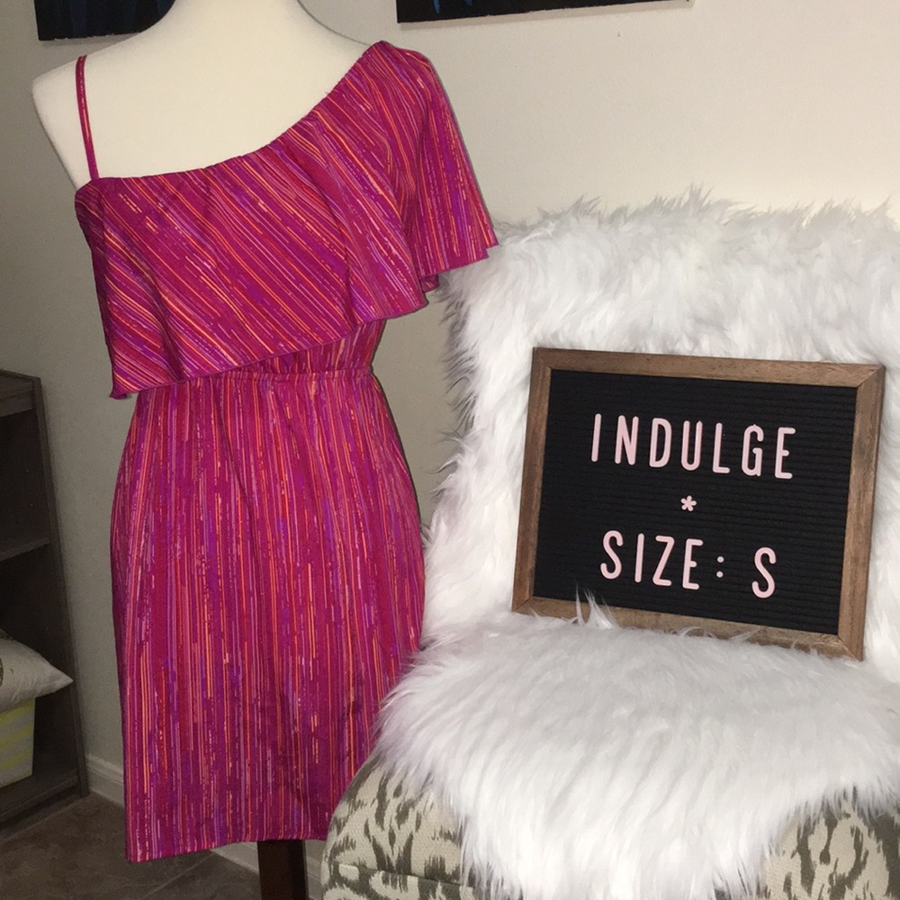Indulge dress one shoulder size small